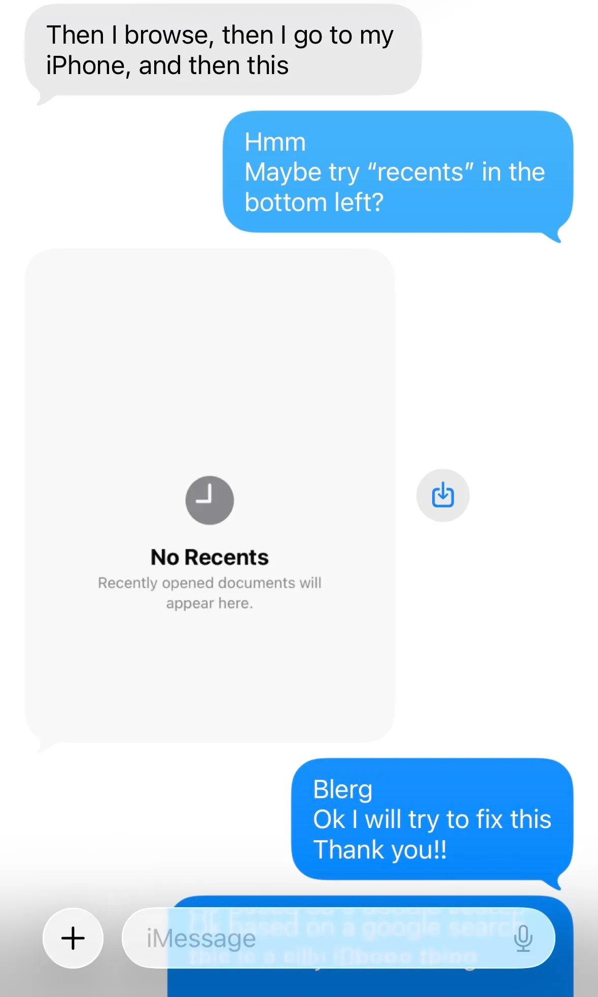 A screenshot mid-thread as the instructions pile up.