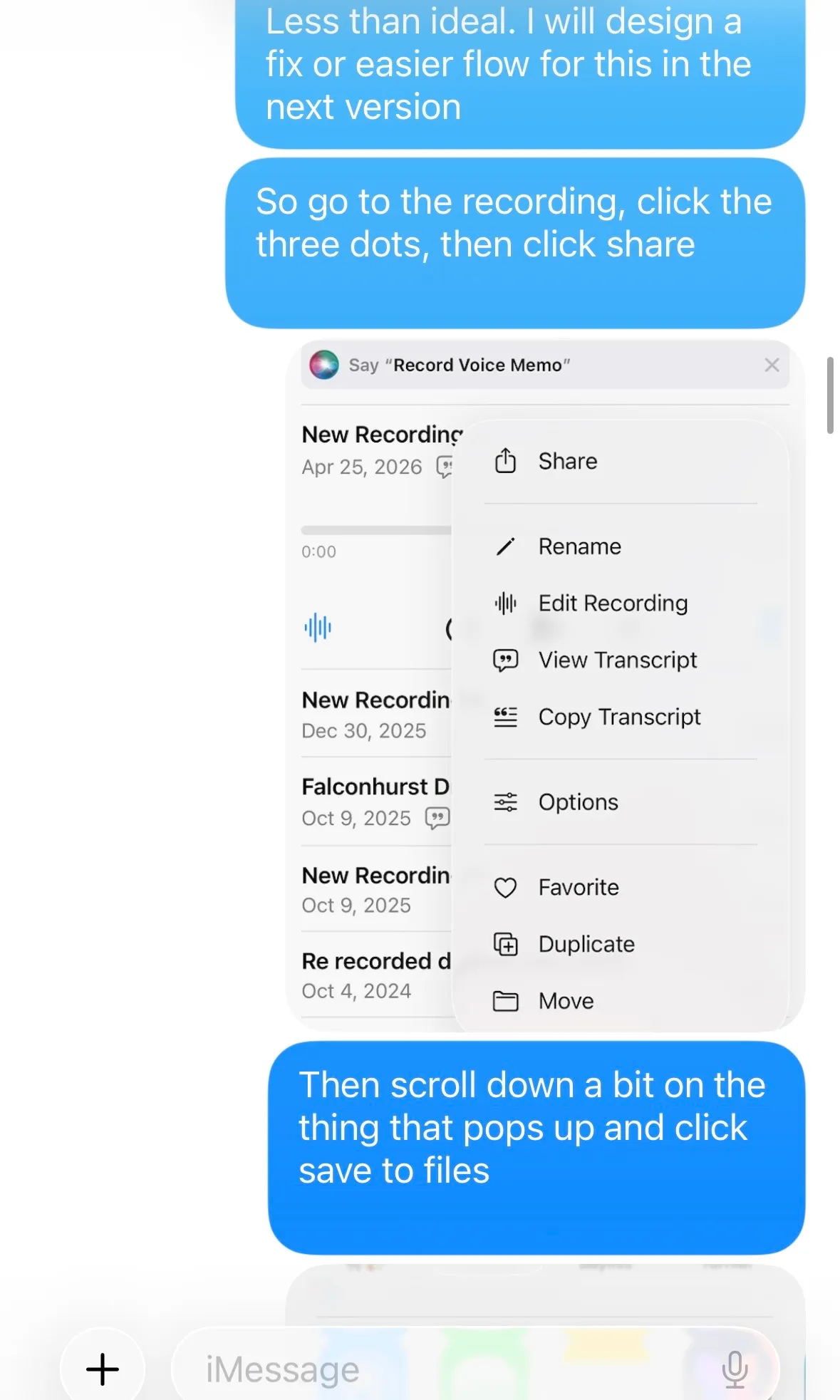 The conversation starting to go sideways.